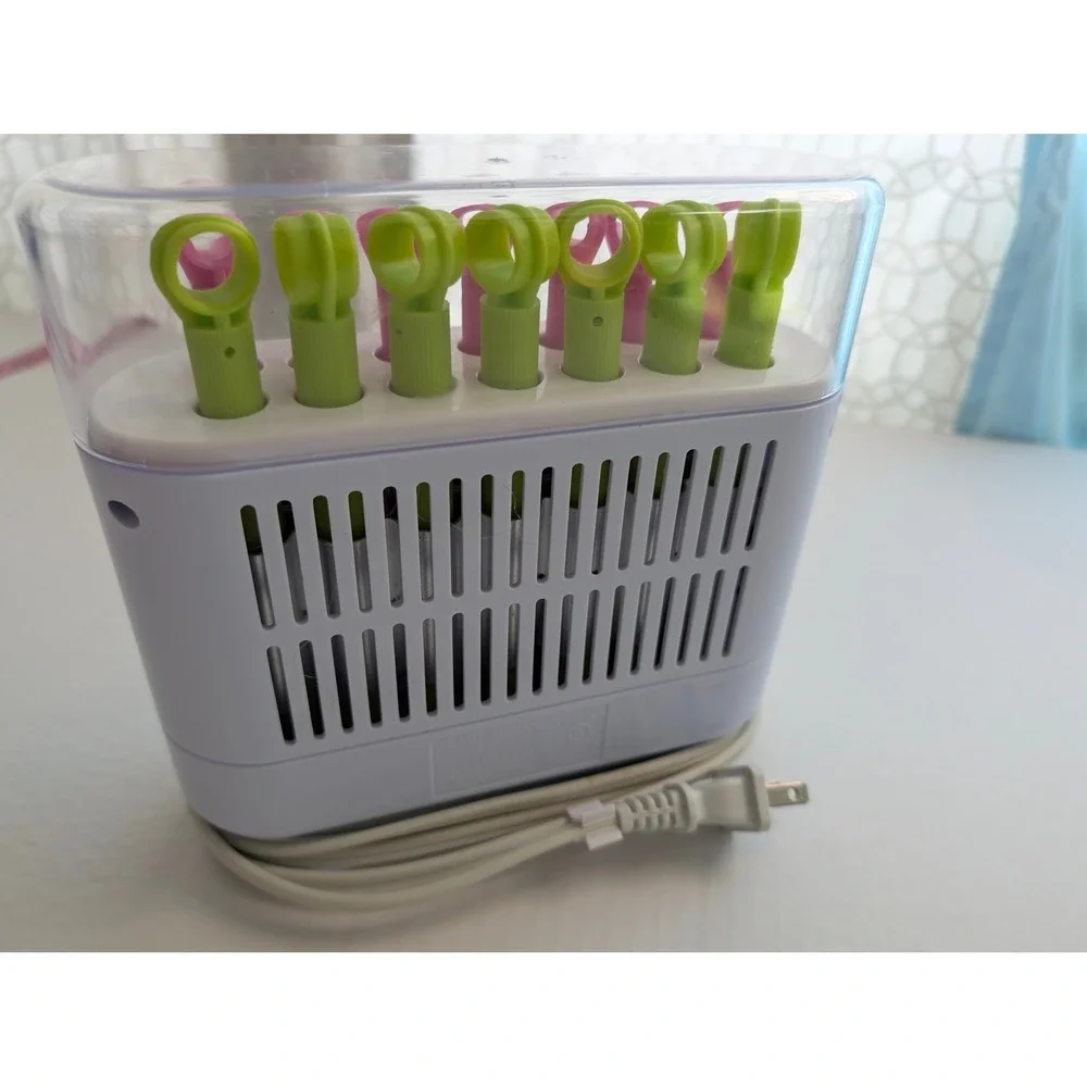 Conair Hot Sticks Hair Rollers Women OS Pink‎ Green 14 Piece Styling Set V17602